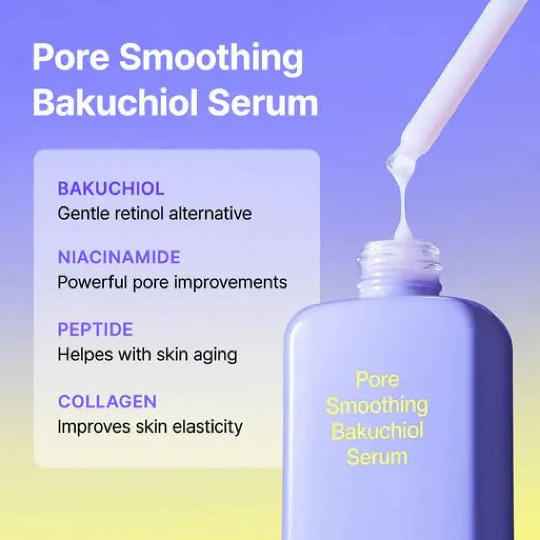 Discount Pore Smoothing Bakuchiol Serum 10 ml. Problemlösende Seren|Hauptzutat