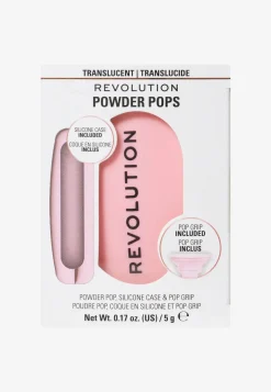 Outlet Powder Pops Translucent & Pop Grip & Silicone Case Pink Make-Up Puder