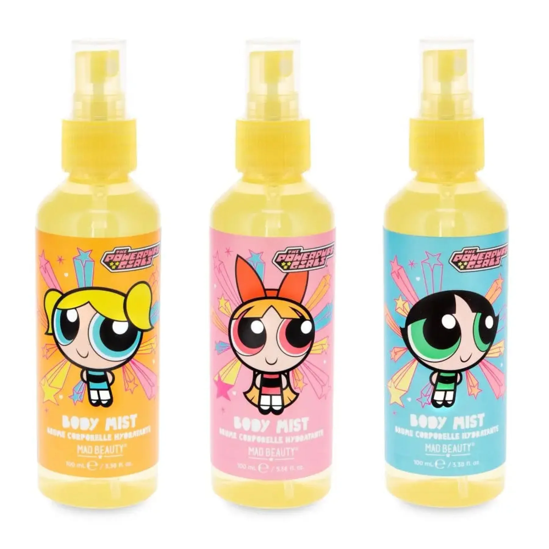 Outlet Powerpuff Girls Super Cute Body Mist Trio Everything Shower|Körpermist