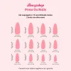 Clearance Press On French Nails Black Marble Künstliche Nägel