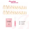 Discount Press On French Nails Nude Goldstrike Künstliche Nägel