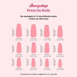 Hot Press On French Nails Panther Künstliche Nägel