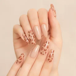 Hot Press On French Nails Panther Künstliche Nägel