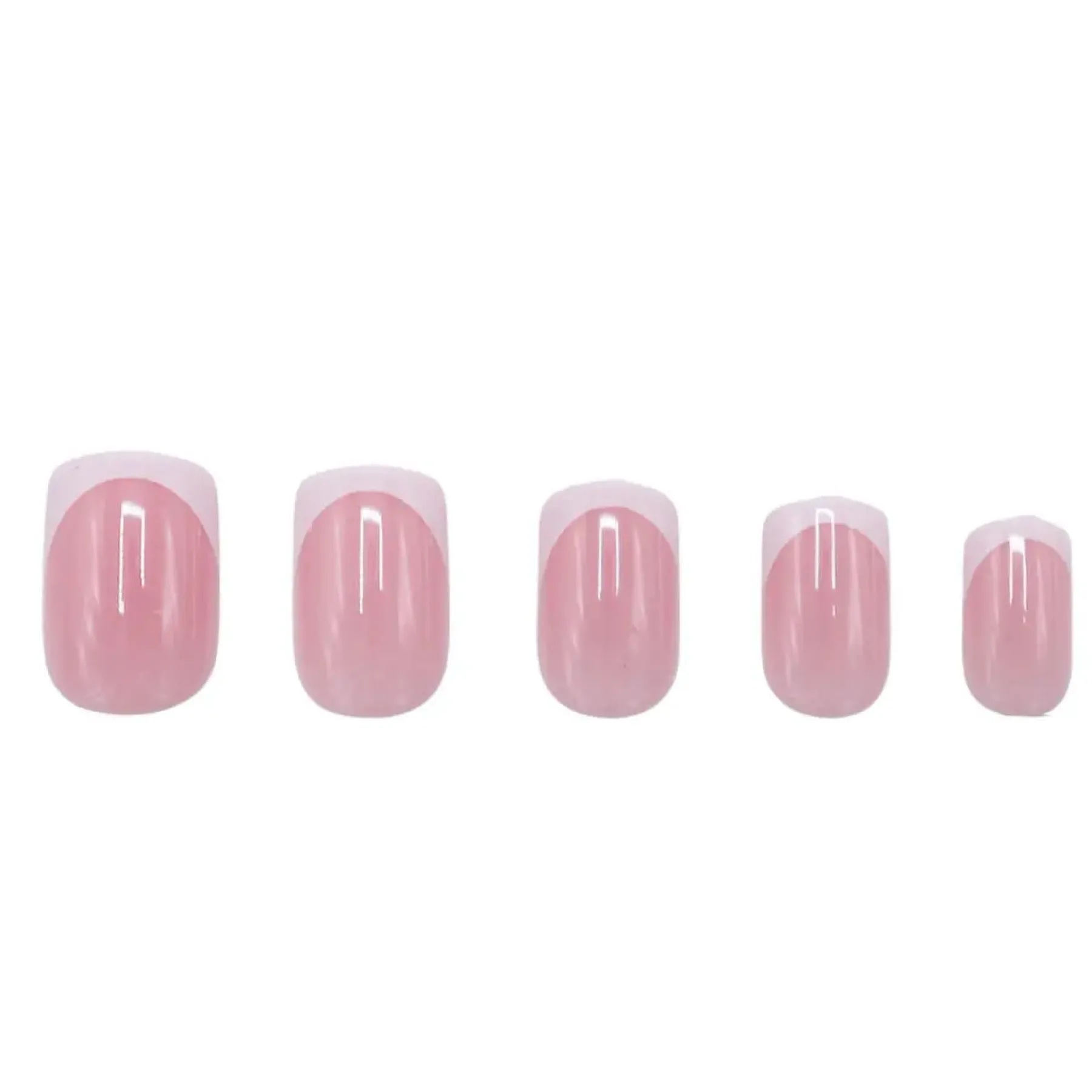 New Press On French Nails White / Pink Künstliche Nägel|Wedding Makeup