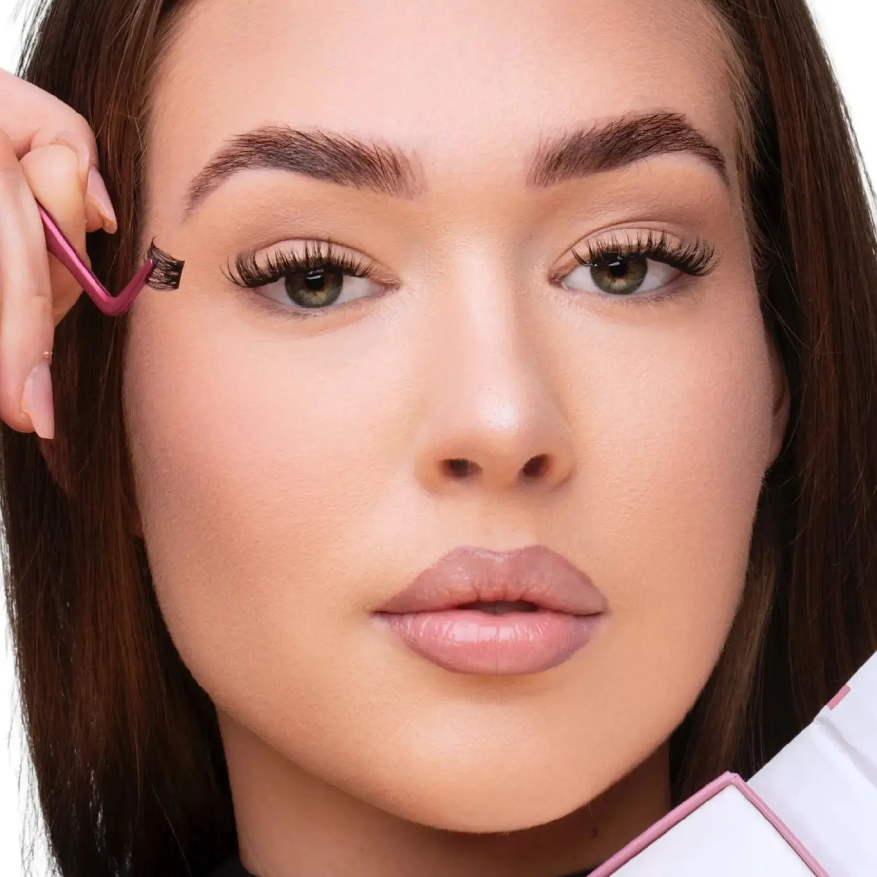 Hot Press On Lash Starterkit Dramatic Black Glue Strip Künstliche Wimpern