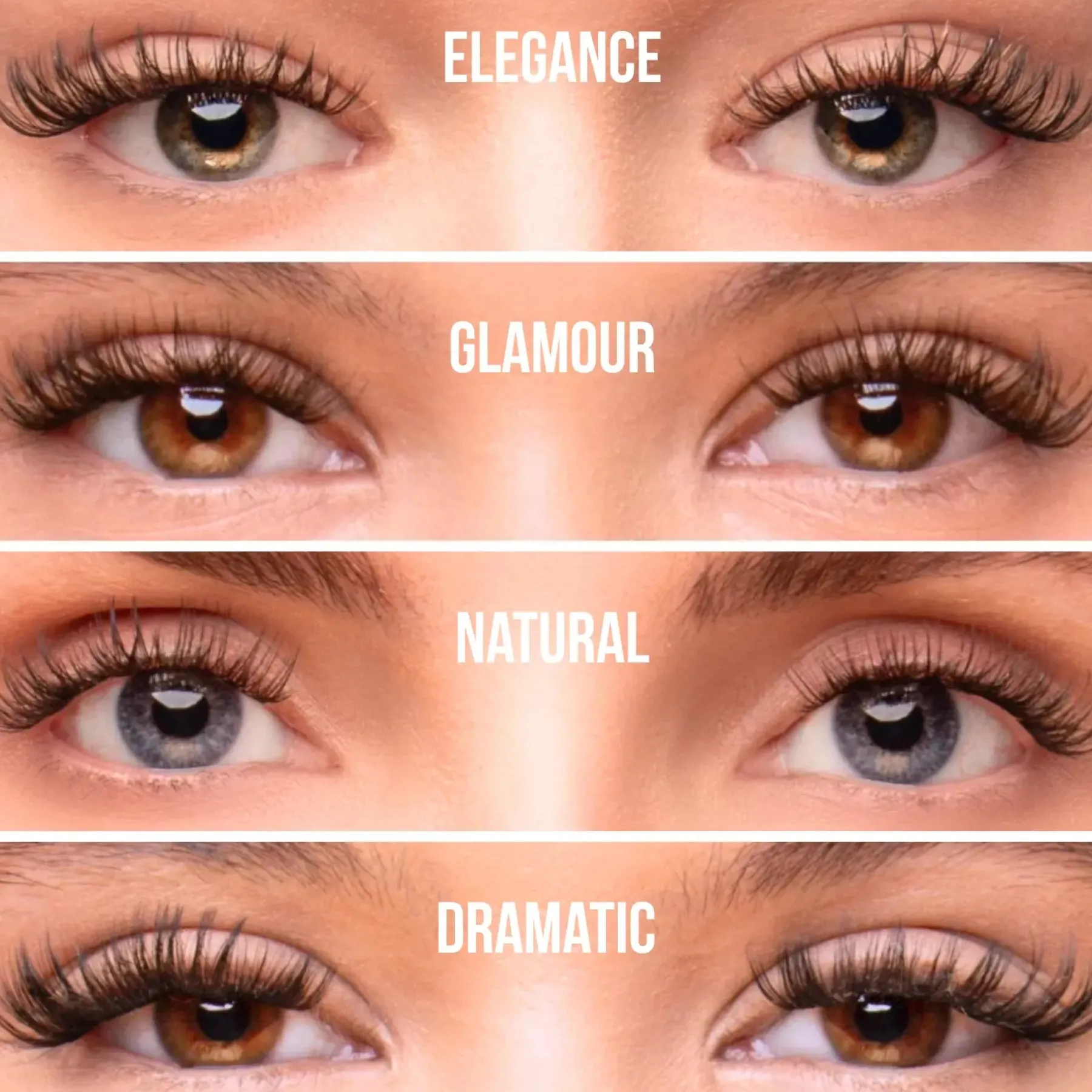 Hot Press On Lash Starterkit Dramatic Black Glue Strip Künstliche Wimpern