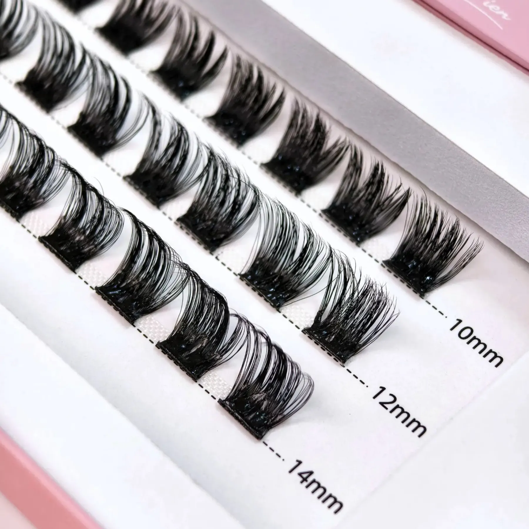 Hot Press On Lash Starterkit Dramatic Black Glue Strip Künstliche Wimpern