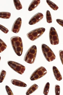 Discount Press-On Nails Cocoa Nouveau Künstliche Nägel