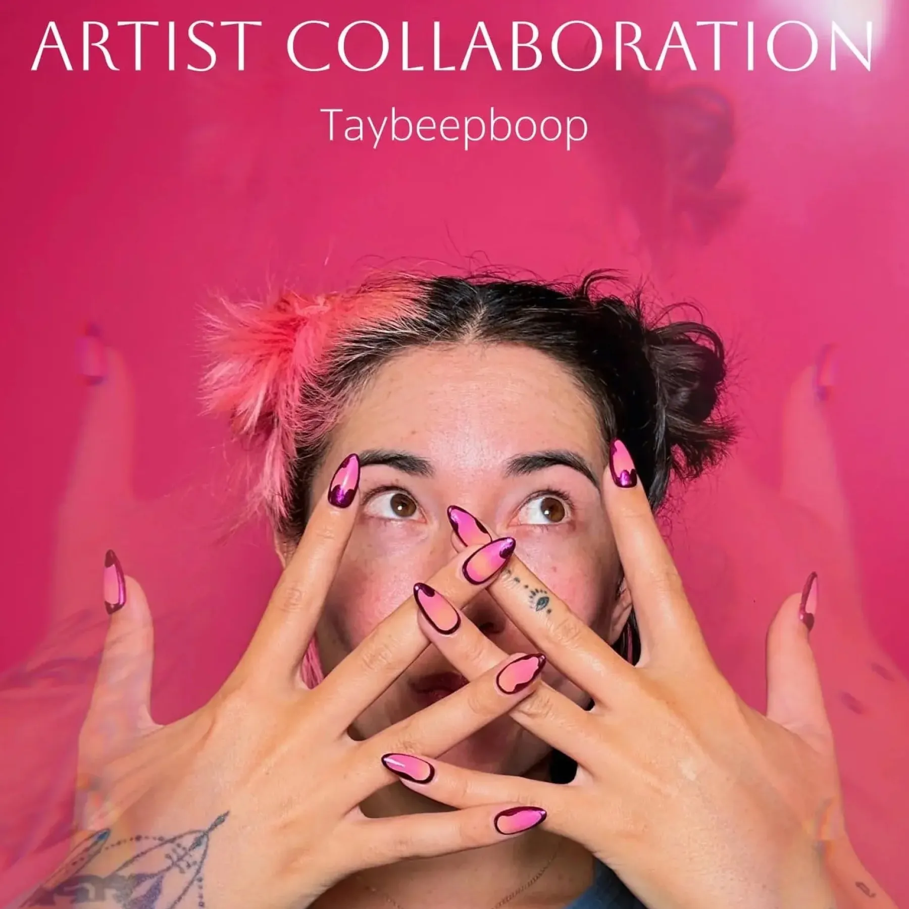 Clearance Press-On Nails Sunset Chrome Künstliche Nägel