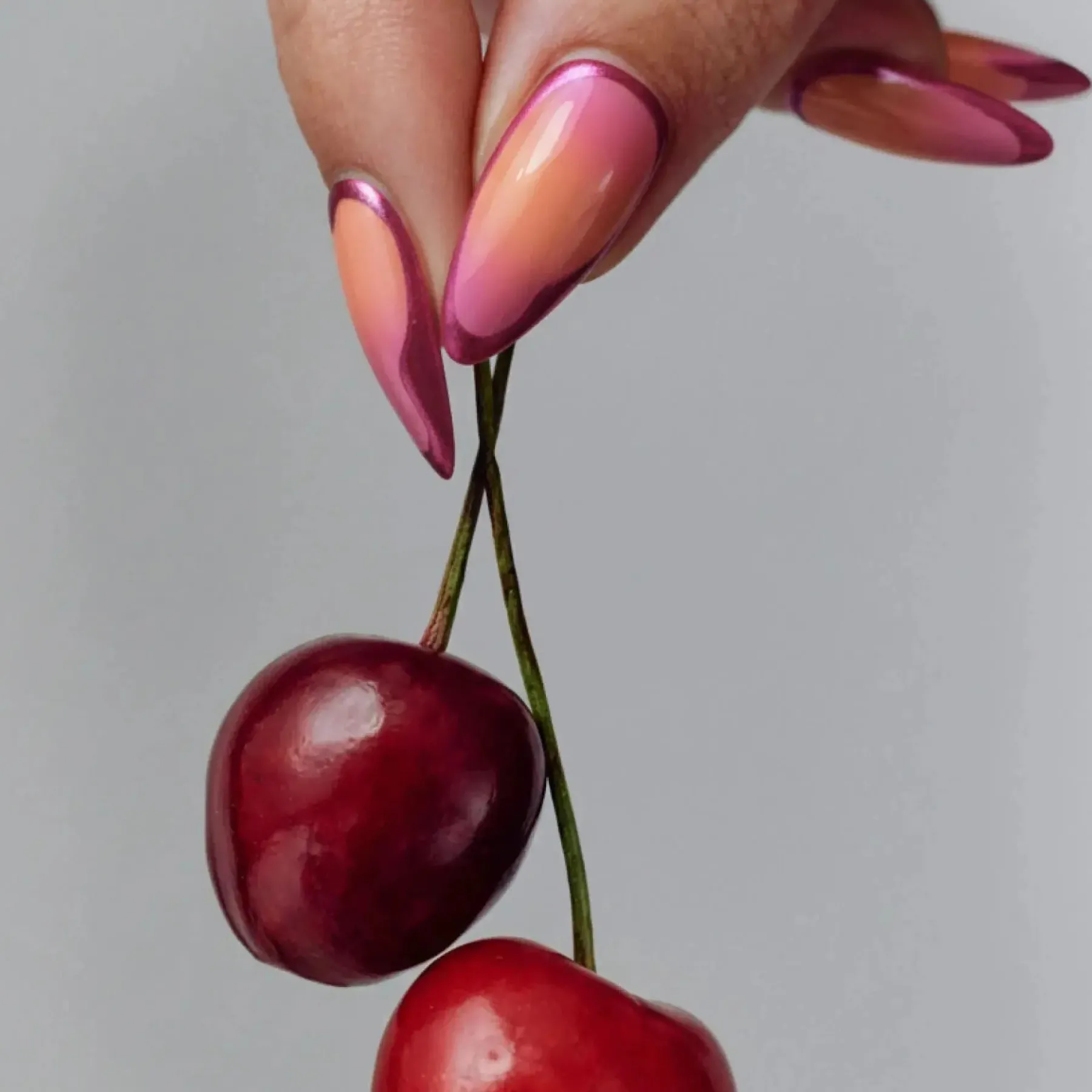 Clearance Press-On Nails Sunset Chrome Künstliche Nägel
