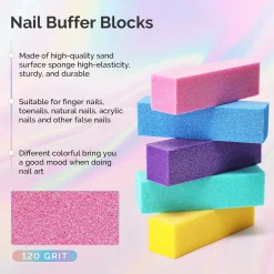 Clearance Professional Nail Files & Buffers 100/180 Grit 16Pcs 1. Nagels Voorbereiden|1. Nagels Voorbereiden