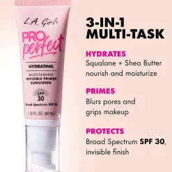Online Pro Perfect Multi-tasking Invisible Primer With Sunscreen Make-Up Primer|Vegan Makeup Primer