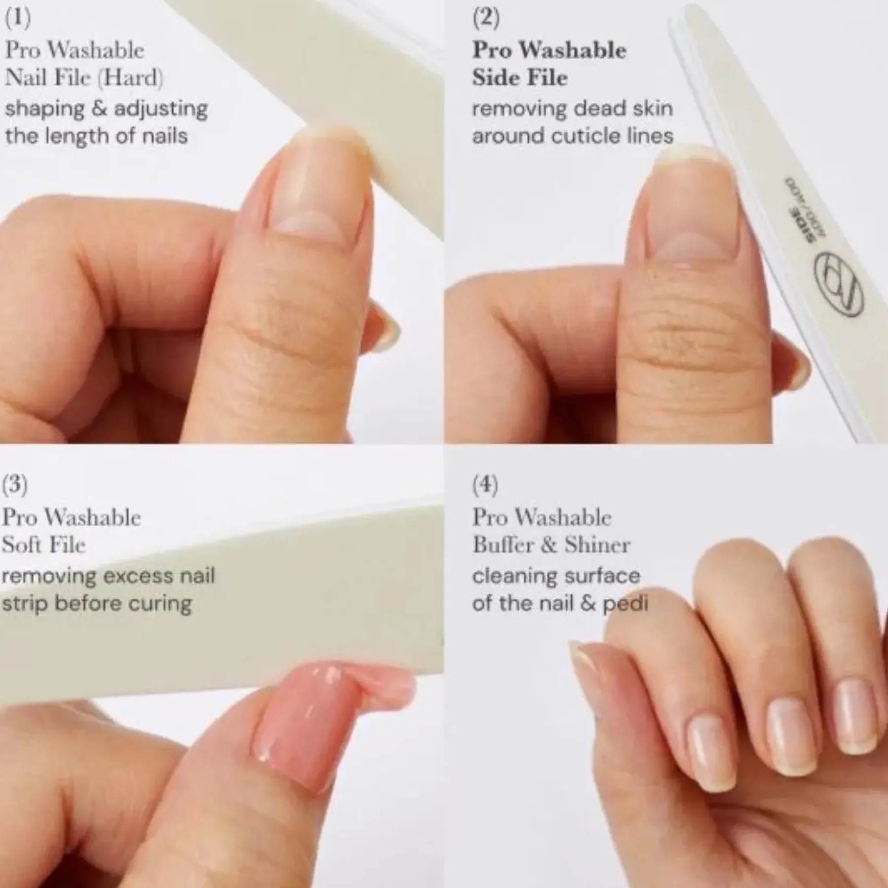 New Pro Washable Nail File 1. Nagels Voorbereiden|1. Nagels Voorbereiden