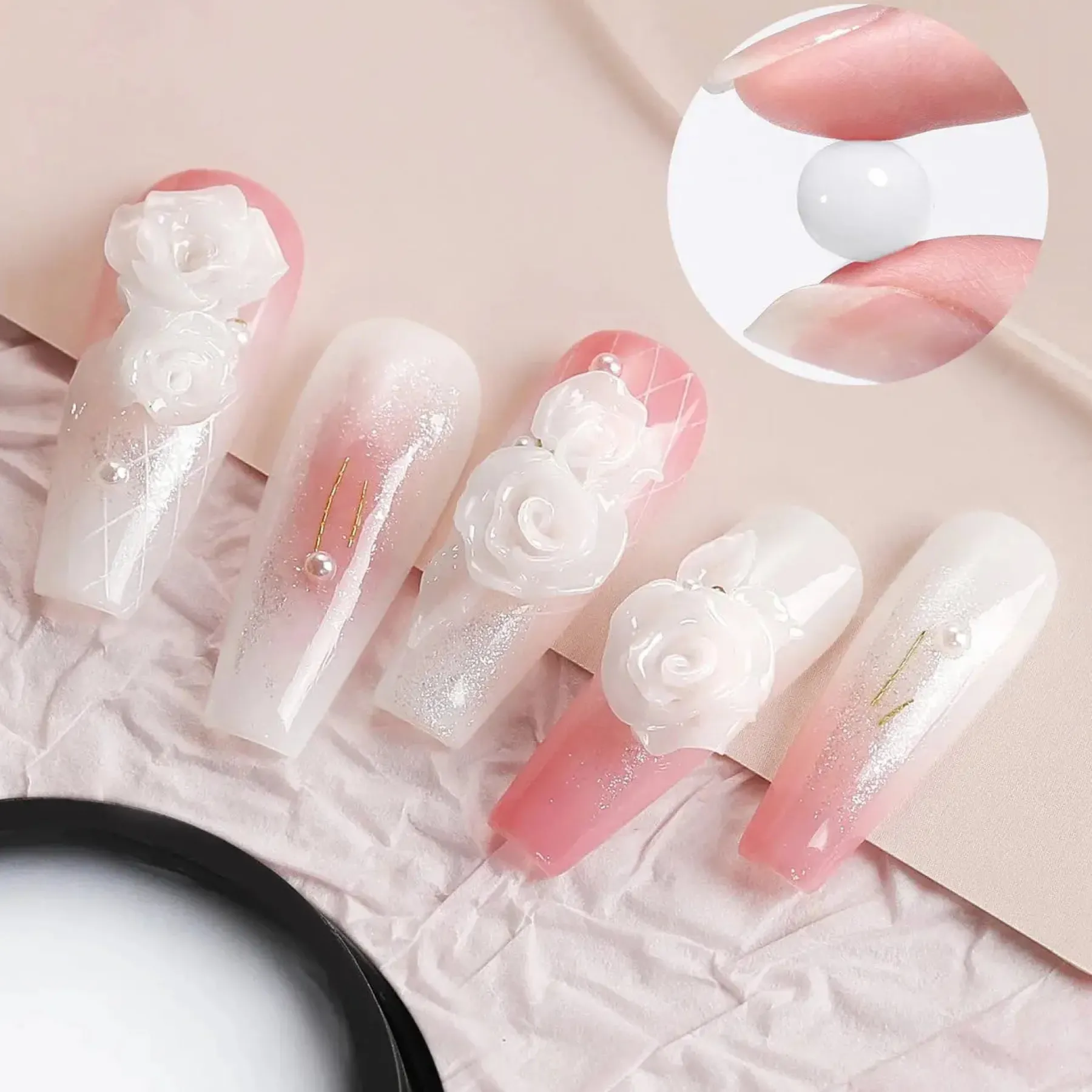 Best Pure Color & Glitter Non Stick Hand Extension Gel NEG02 4. Builder Gels|Veganer Nagellack