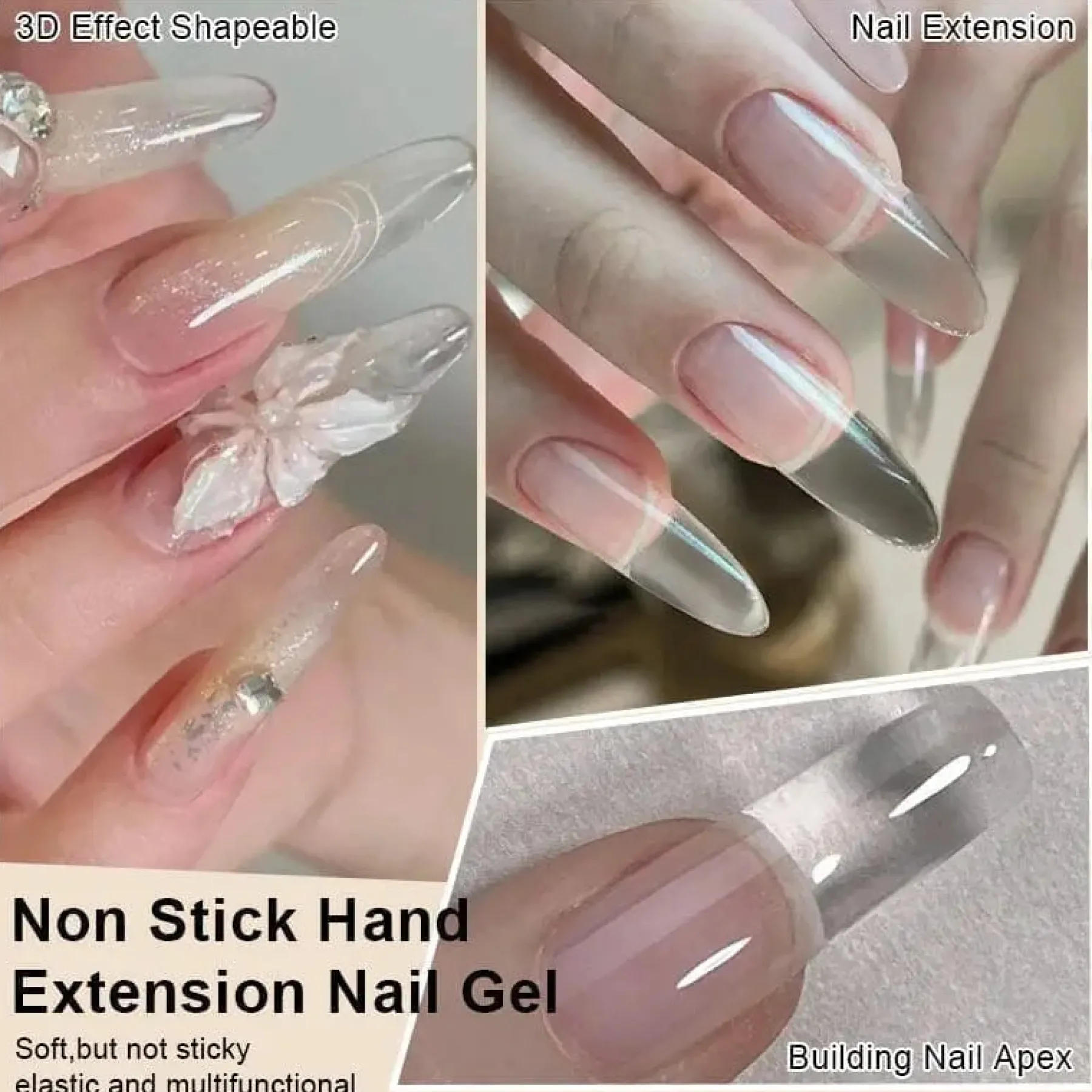 Sale Pure Color & Glitter Non Stick Hand Extension Gel NEG29 4. Builder Gels|Veganer Nagellack