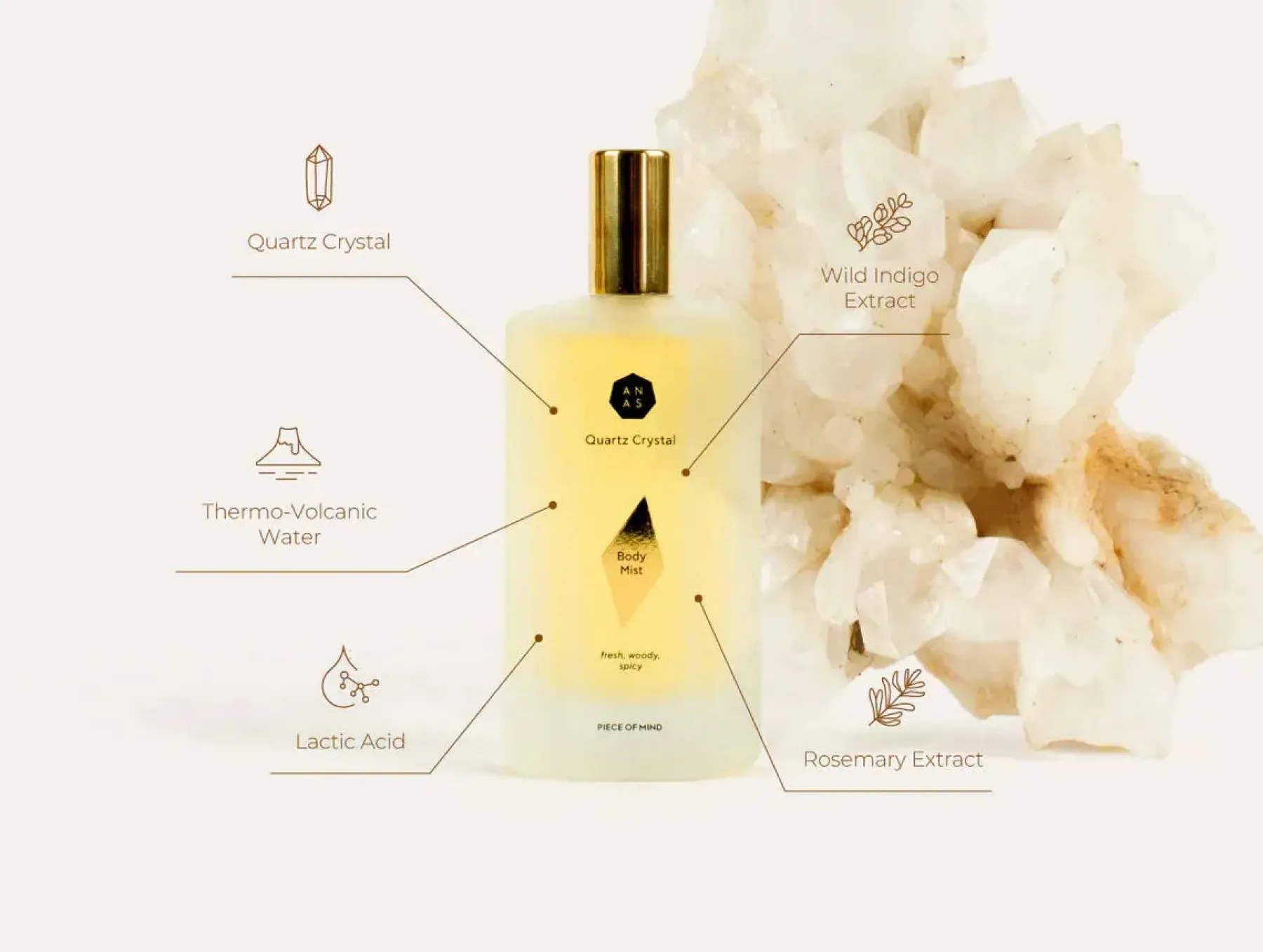 New Quartz Crystal Body Mist Everything Shower|Körpermist