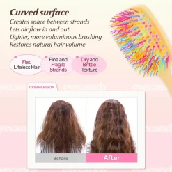 Hot Rainbow Volume S Paddle Brush Sky Blue Korean Haarpflege|Haarborstels & Kammen