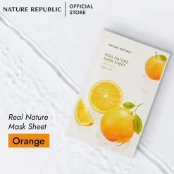 Hot Real Nature Mask Sheet Orange Alle Korean Skincare|Gesichtsmasken