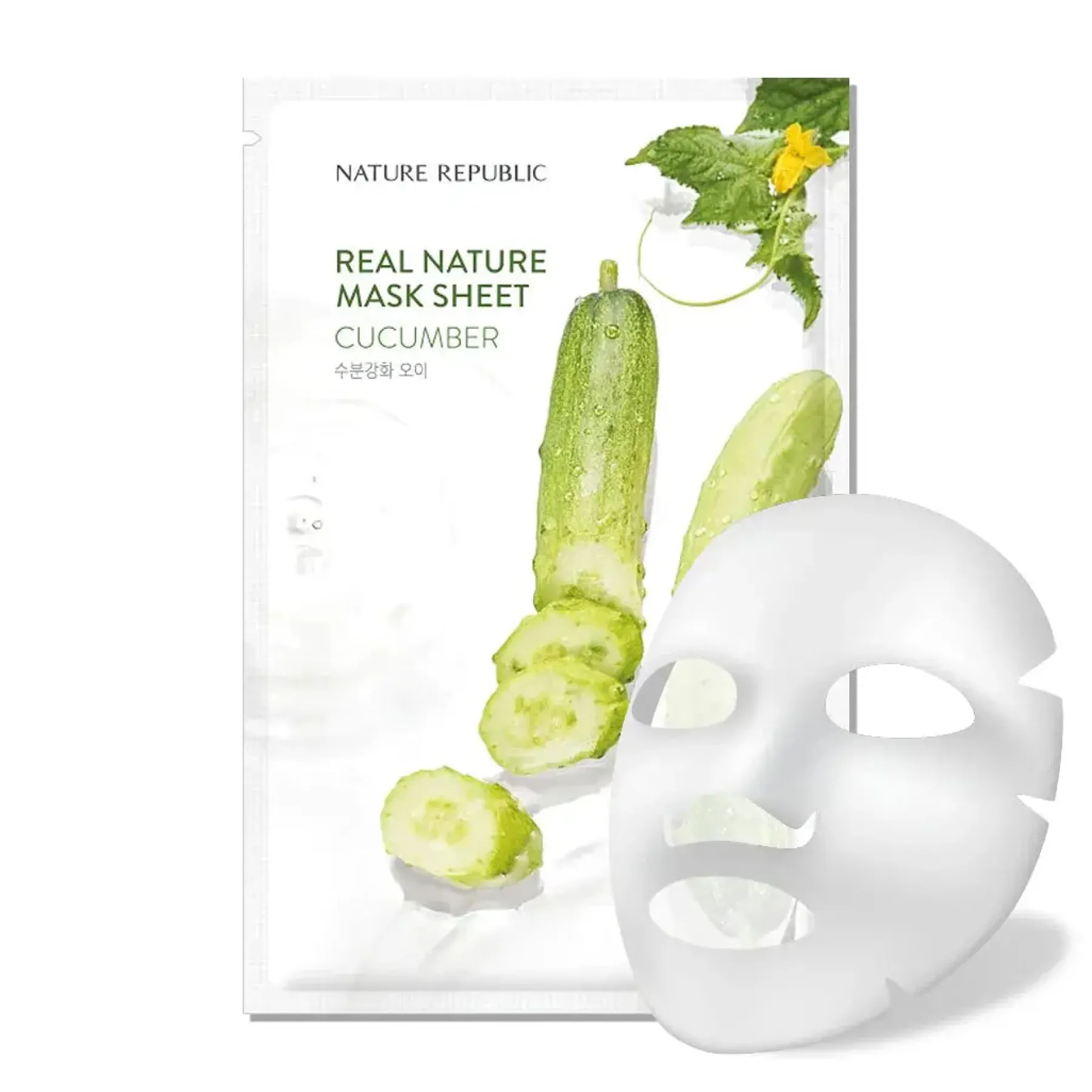 Online Real Nature Sheet Mask Cucumber Alle Korean Skincare|Gesichtsmasken