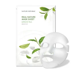 Discount Real Nature Sheet Mask Green Tea Alle Korean Skincare|Gesichtsmasken