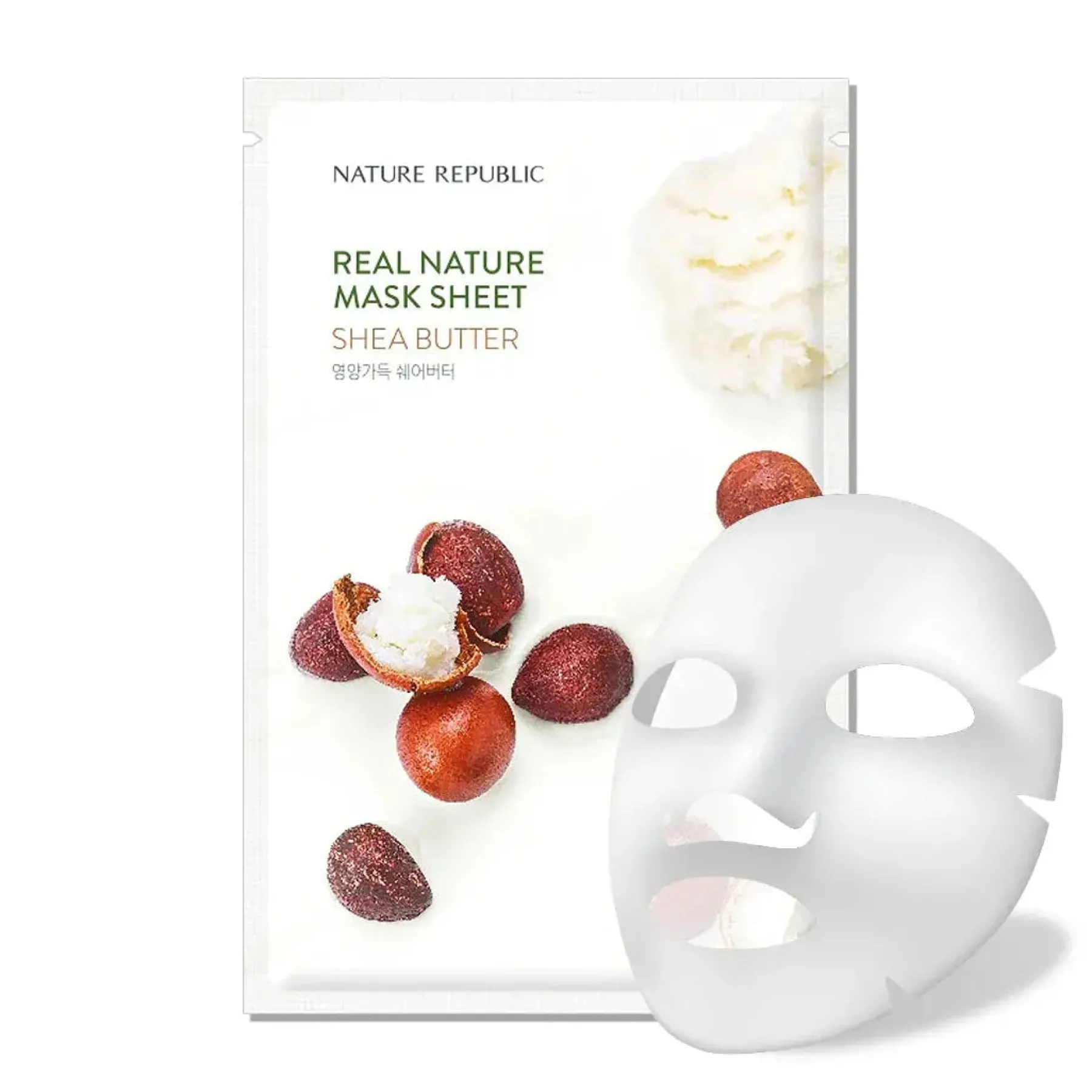 Sale Real Nature Sheet Mask Shea Butter Alle Korean Skincare|Gesichtsmasken