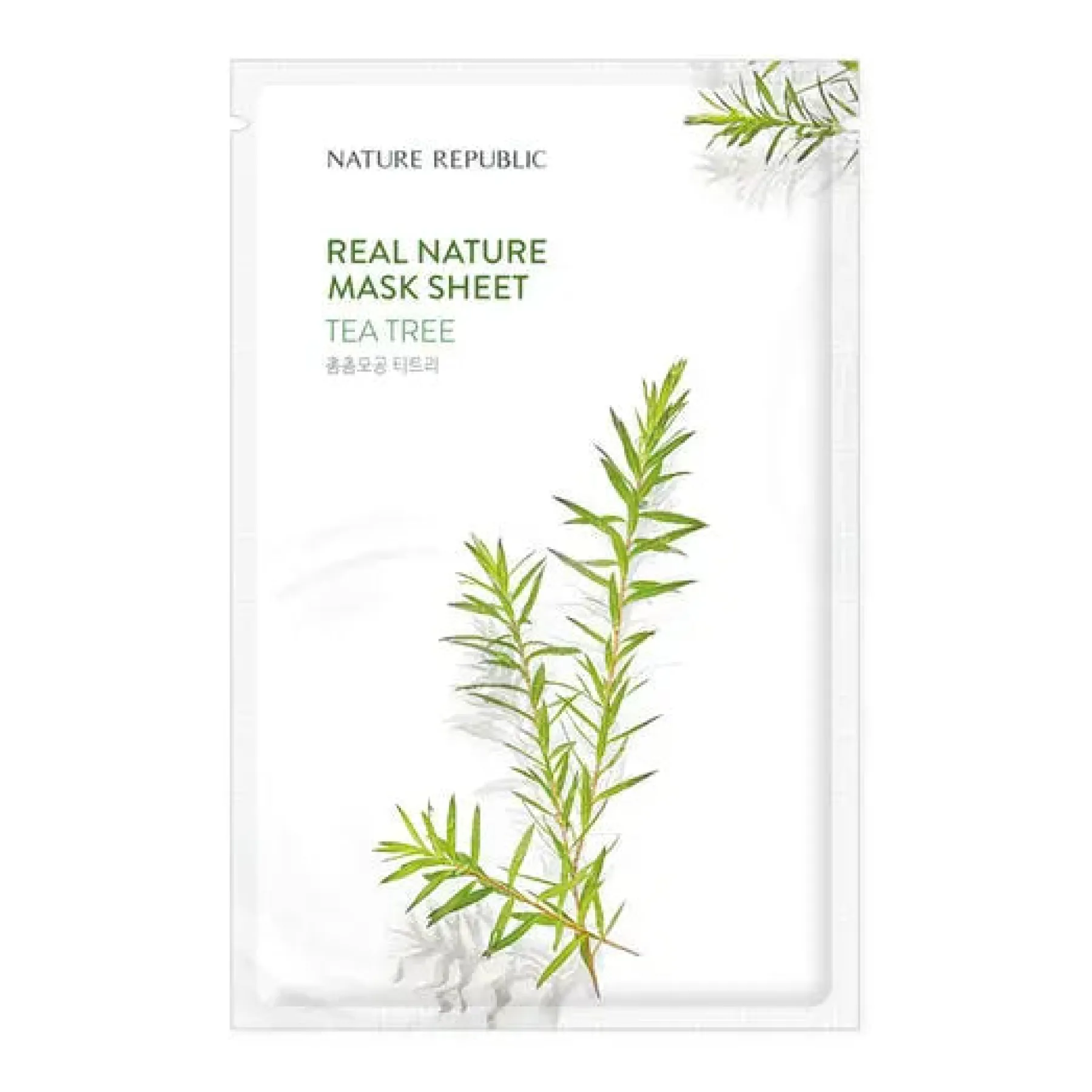 Real Nature Sheet Mask Tea Tree Hauptzutat|Gesichtsmasken