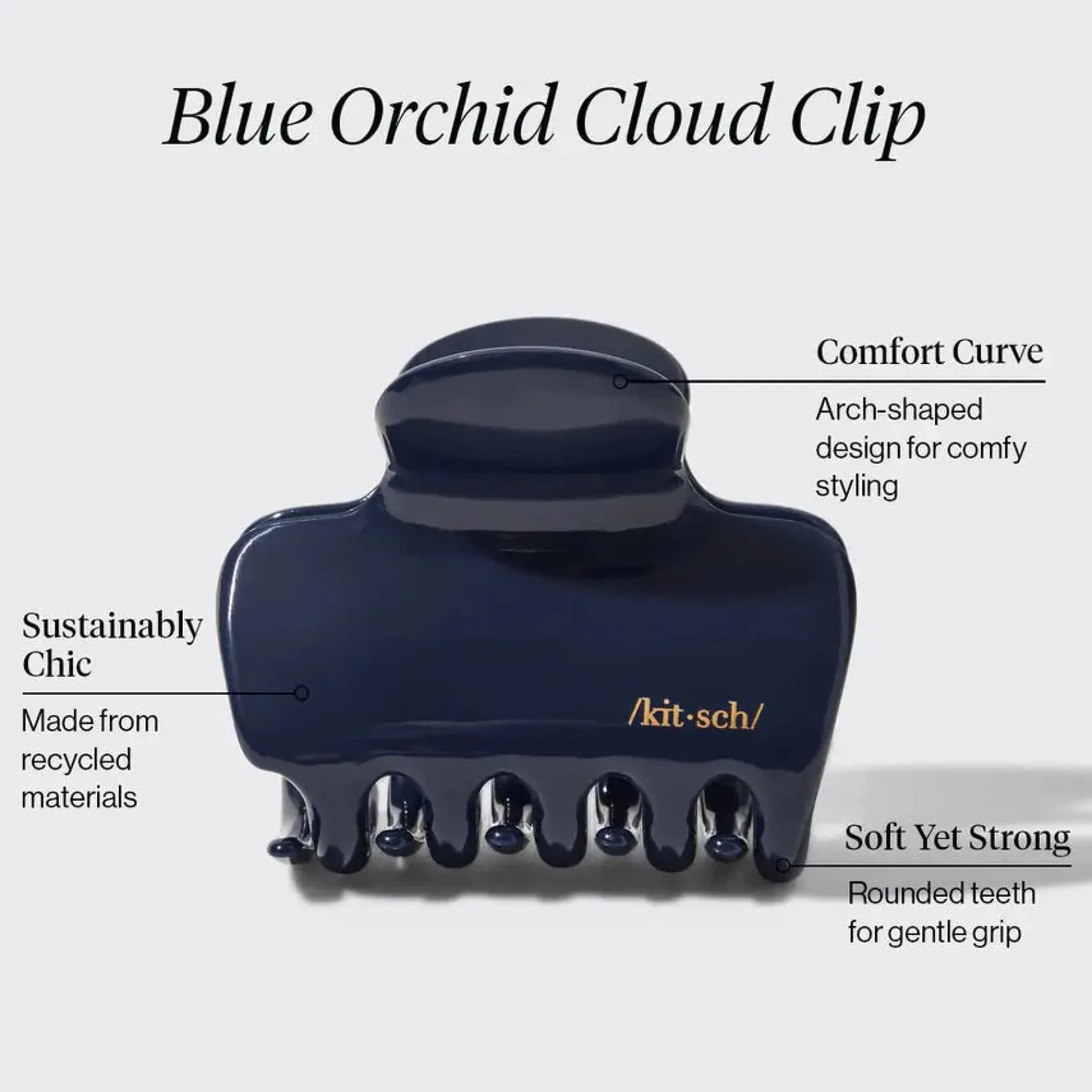 Online Recycled Plastic Cloud Claw Clip Blue Orchid Haarspangen & -Clips