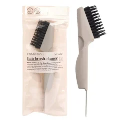 Recycled Plastic Hair Brush Cleaner Gray Healthy Hair Methode|Haarborstels & Kammen
