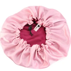 Clearance Red Satin Hair Bonnet Reversable Curly & Coily Accessories|Hair Growth