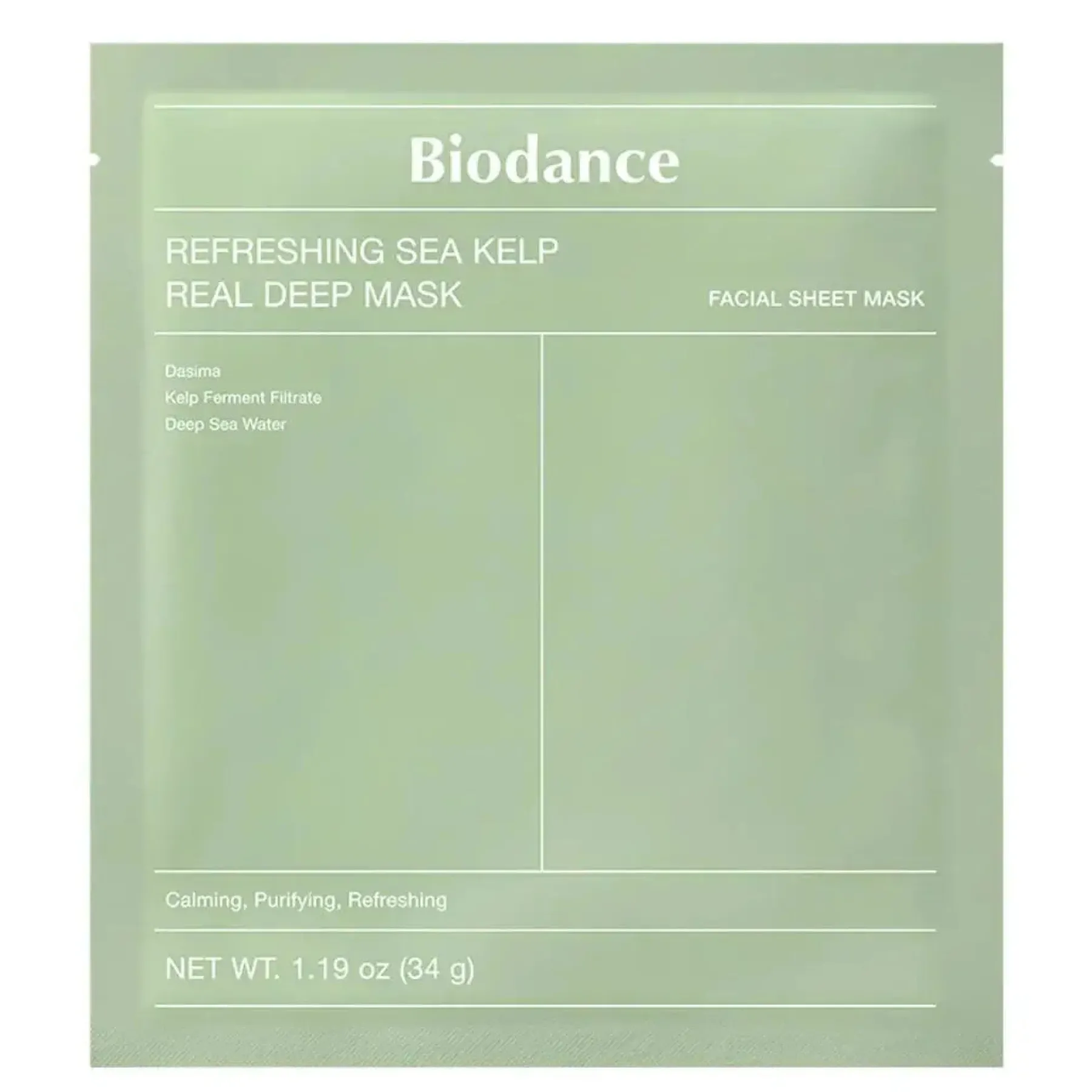 Clearance Refreshing Sea Kelp Real Deep Mask Hauptzutat|Gesichtsmasken