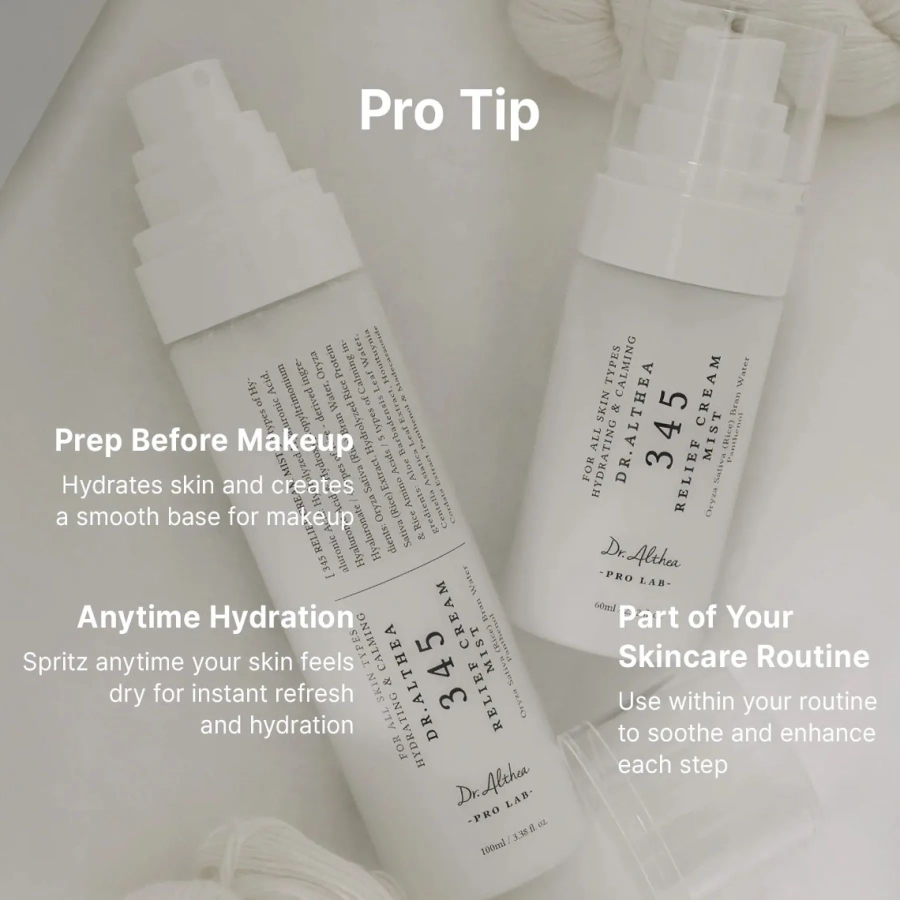 New Relief Cream Mist 60 ml. Face Mists|Hauptzutat