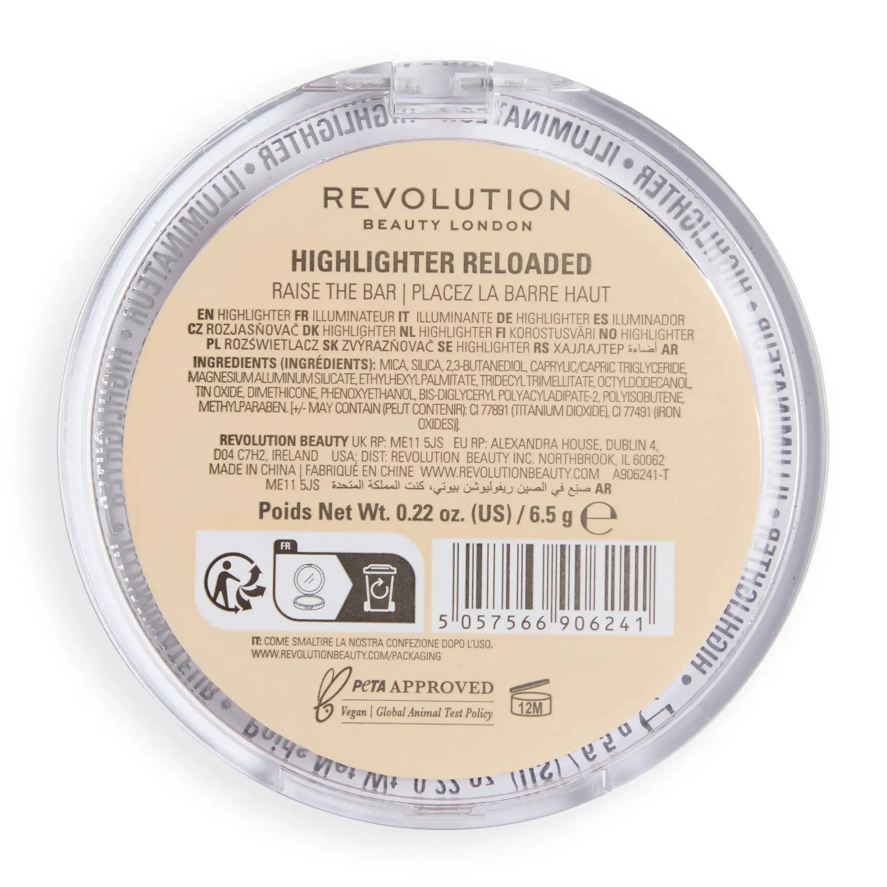 Clearance Reloaded Highlighter Raise The Bar Talc Free Highlighter|Vegan Highlighter