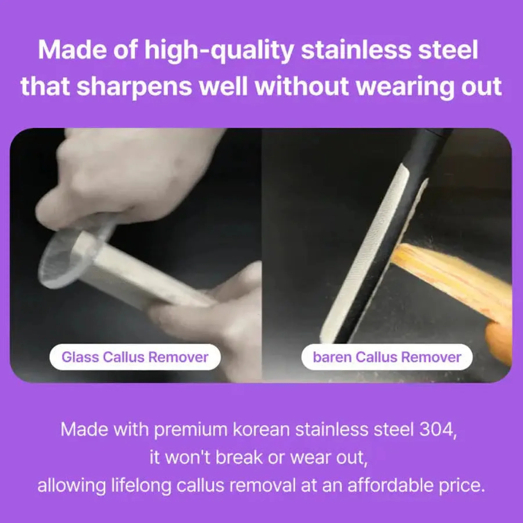 Sale Remover Magic Stainless Pro Dobule Sided Foot File Fußpflege