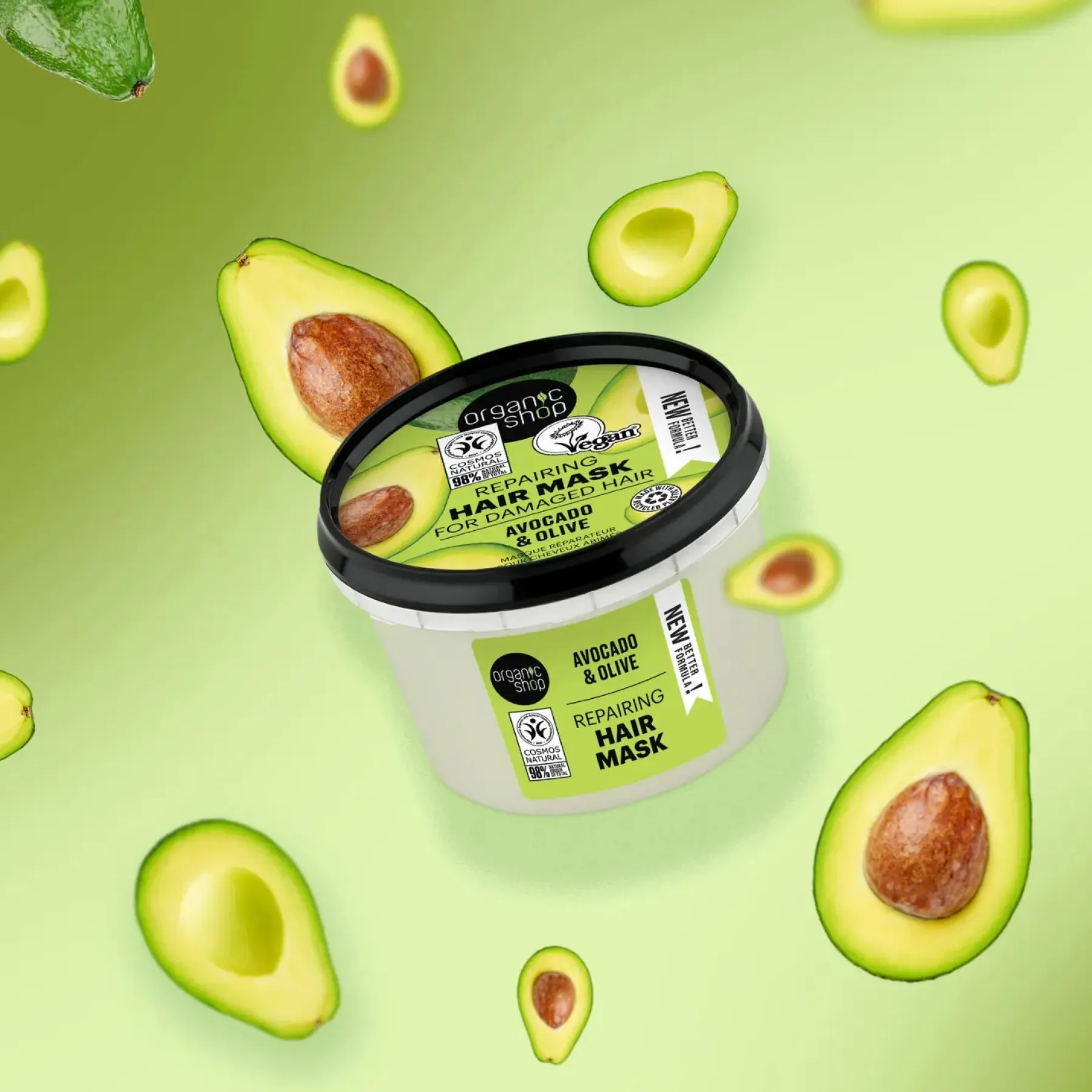 Hot Repairing Hair Mask for Damaged Hair Avocado and Olive Haarmaskers|Haarprobleem