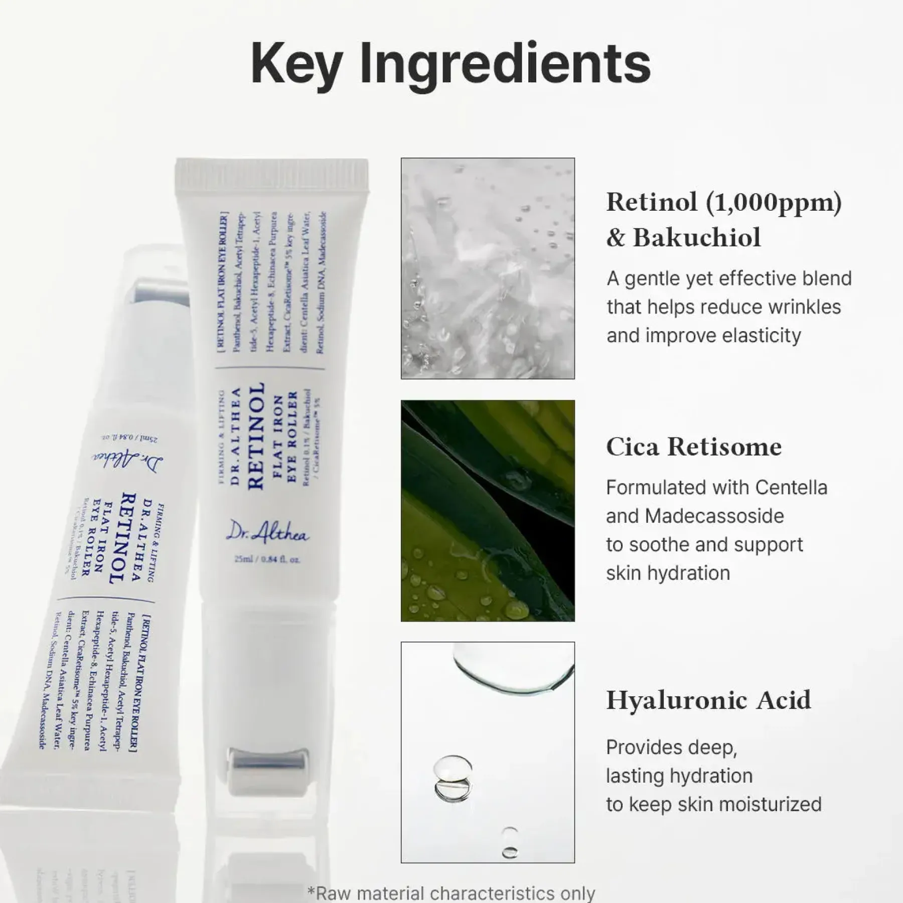 Clearance Retinol Flat Iron Eye Roller Hauptzutat|Augencreme