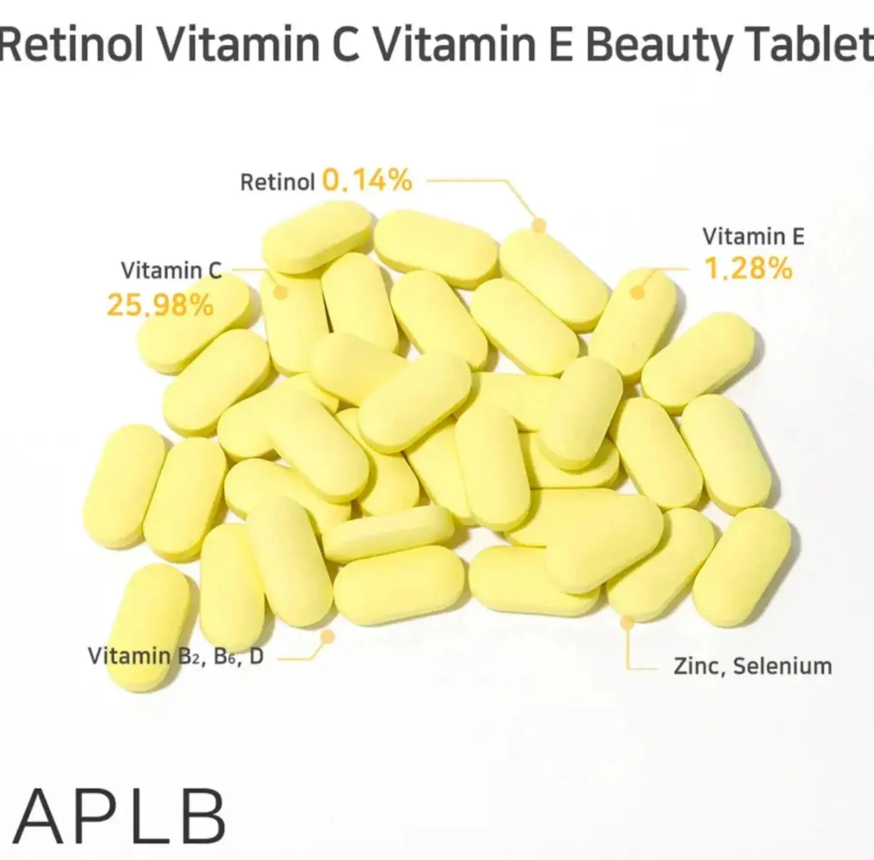 Online Retinol Vitamin C Vitamin E Beauty Tablet Alle Korean Skincare|Hauptzutat