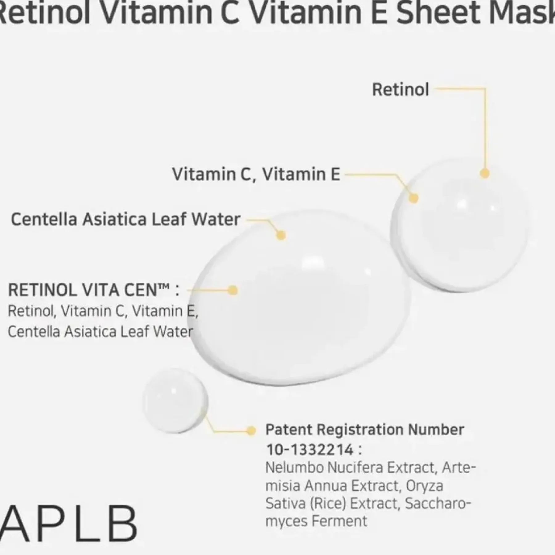Online Retinol Vitamin C Vitamin E Sheet Mask Hauptzutat|Gesichtsmasken