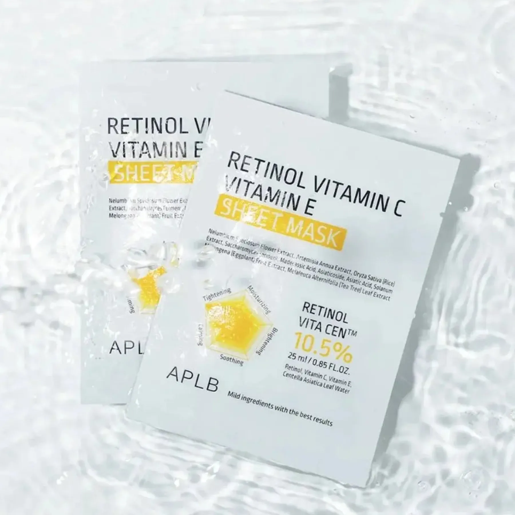 Online Retinol Vitamin C Vitamin E Sheet Mask Hauptzutat|Gesichtsmasken