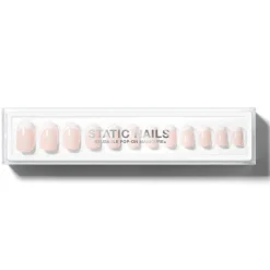 Clearance Reusable Pop-On Manicure French 75 Round Künstliche Nägel|Veganer Nagellack