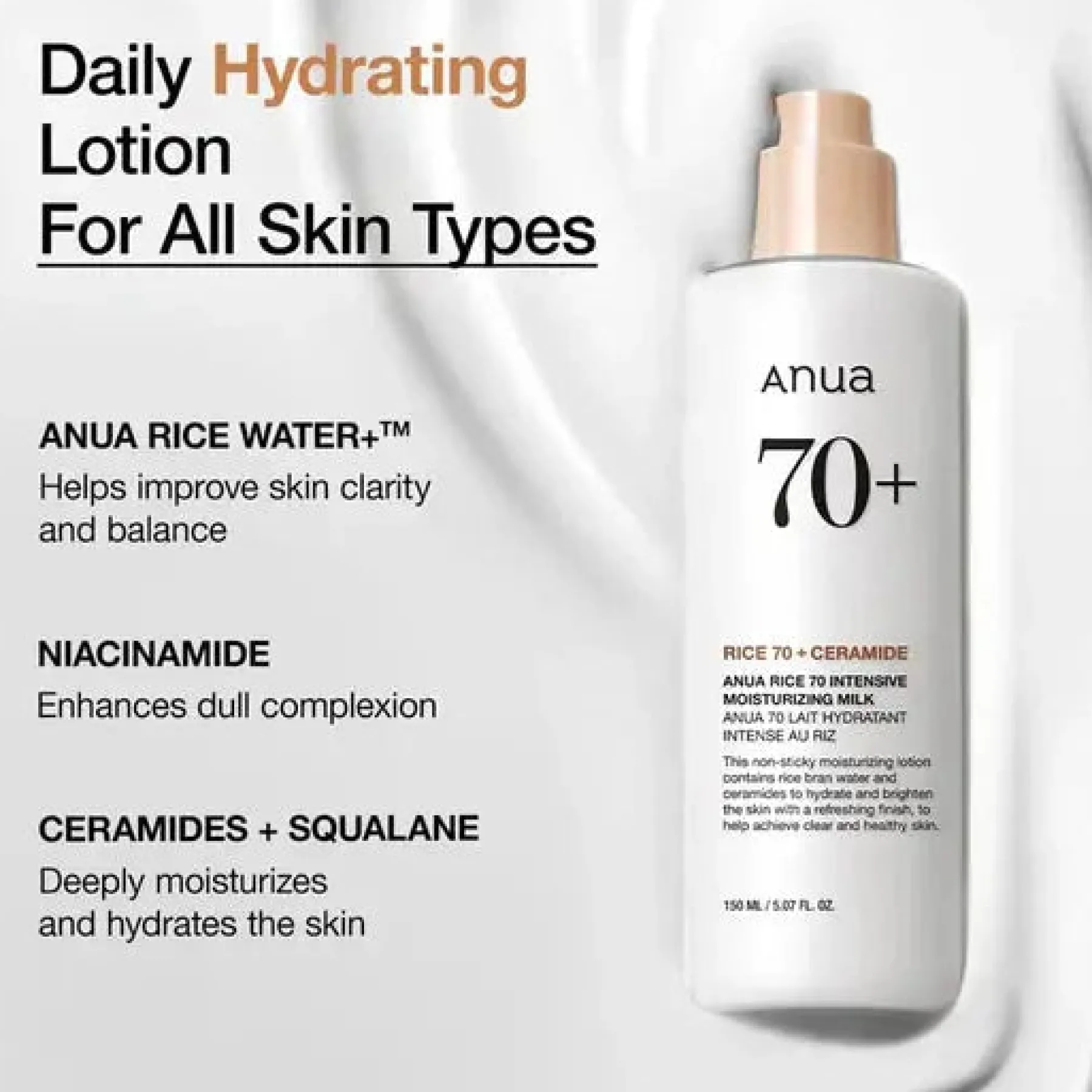 Best Rice 70 Intensive Moisturizing Milk Hauptzutat|Toners