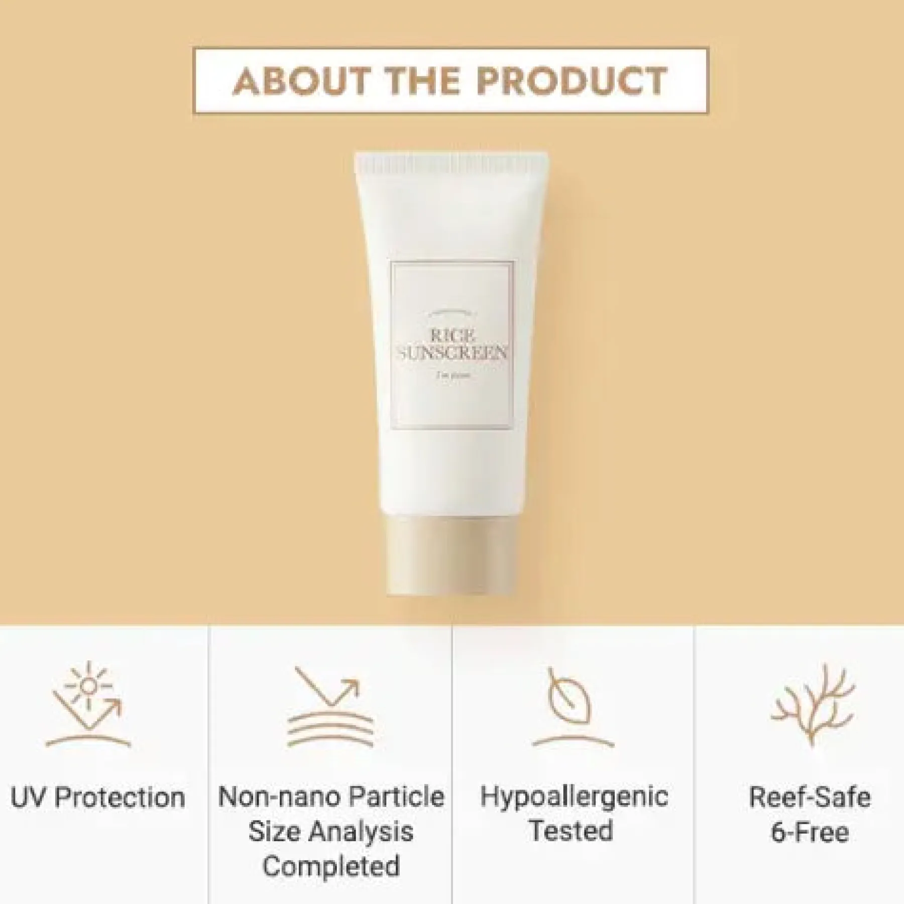 Clearance Rice Sunscreen SPF50+ Hauptzutat|Vegan Pflege