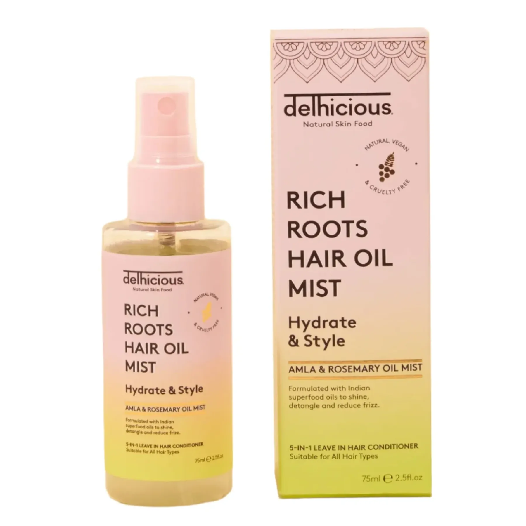 Hot Rich Roots 5-in-1 Hair Oil Mist Leave In Conditioner Hair Growth|11 Schritte Haarpflege Routine