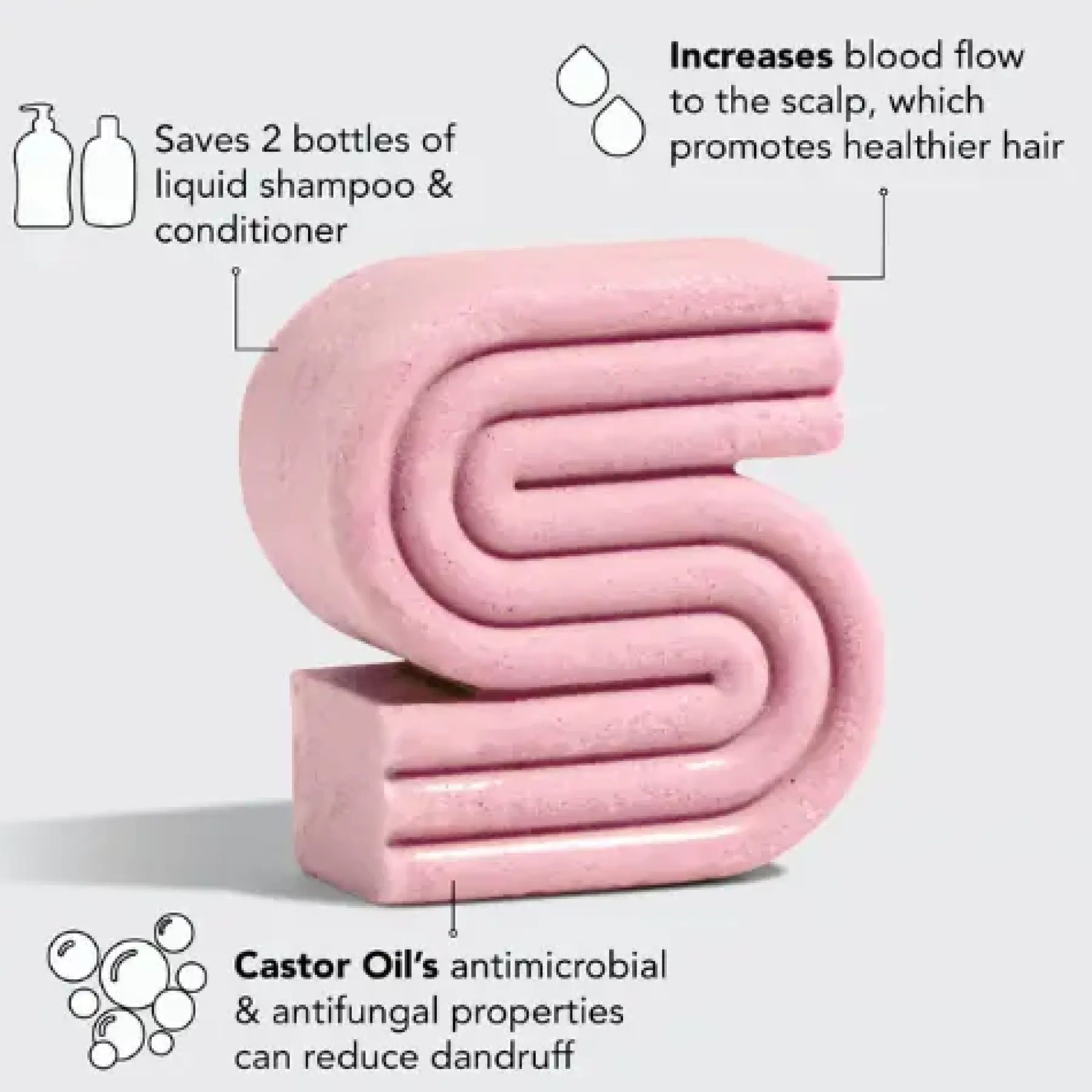 Rizinusöl nahrhafte Shampoo Bar Reisegröße|Shampoo