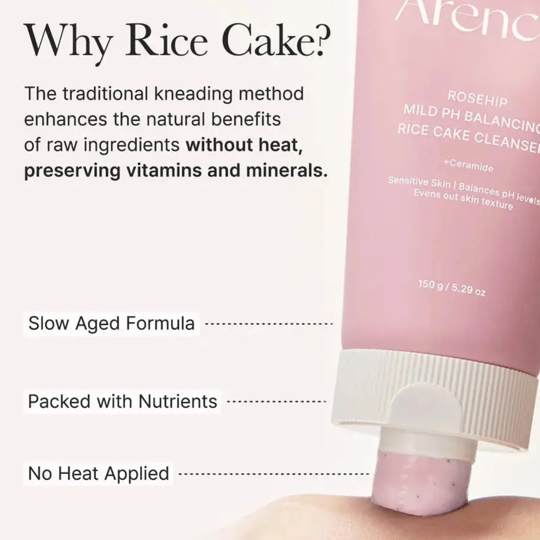 Outlet Rosehip Mild Ph Balancing Rice Cake Cleanser Hauptzutat|Reinigungsmittel