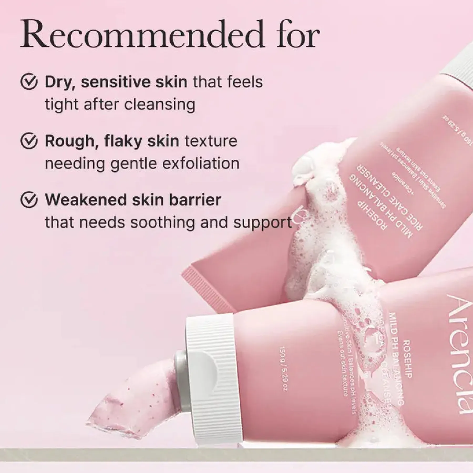 Outlet Rosehip Mild Ph Balancing Rice Cake Cleanser Hauptzutat|Reinigungsmittel