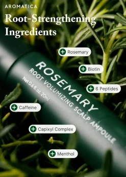 Clearance Rosemary Root Volumizing Scalp Ampoule 11 Schritte Haarpflege Routine|Vegane Haarpflege
