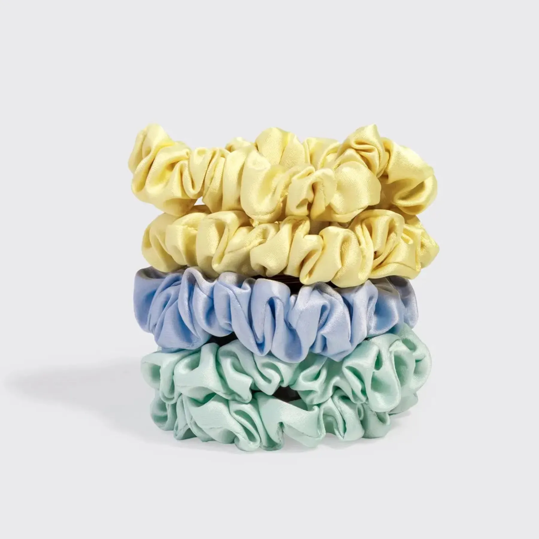 Sale Ruched Satin Scrunchies 5pc Set Multi Color Haarpflege-Routinen & Sets|Haargummis