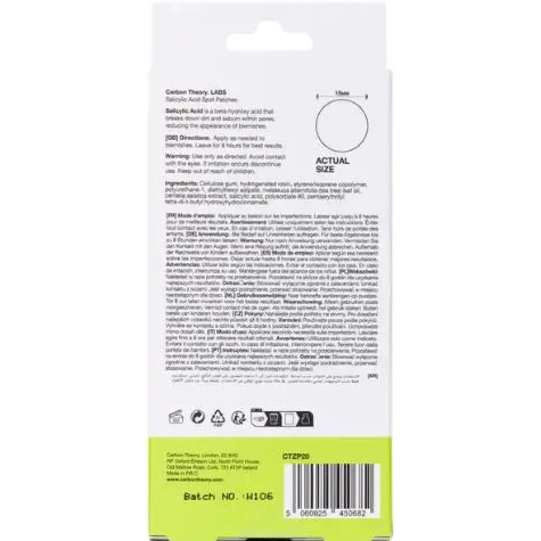Sale Salicylic Acid Zap Patch 40 patches Clean Beauty|Hauptzutat