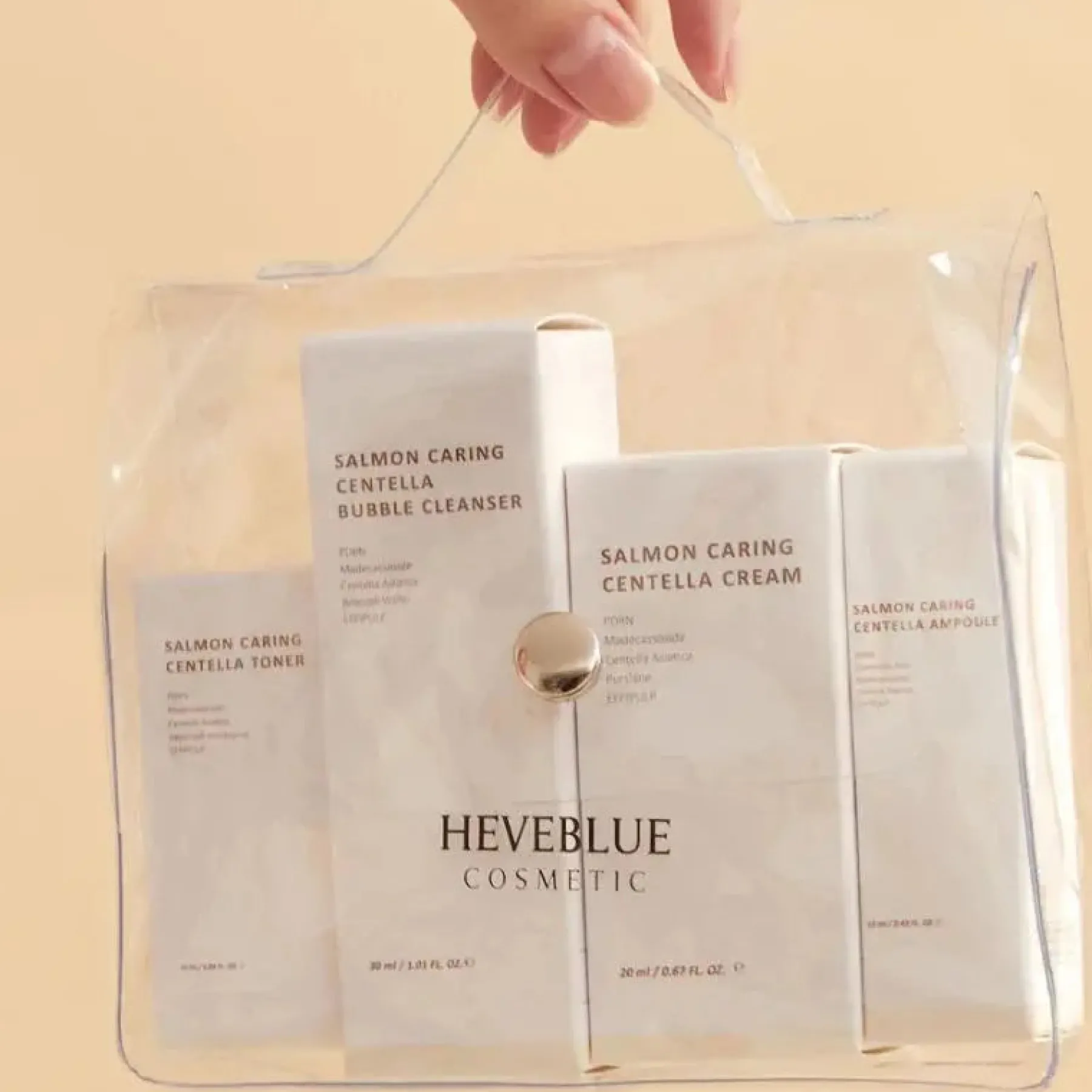 Hot Salmon Caring Centella Special Travel Kit Bag Set Hauptzutat|Korean Skincare Routine