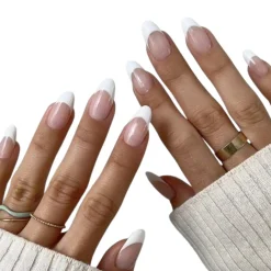Discount Salon Acrylic French Nails Kit Je T'aime Künstliche Nägel|Veganer Nagellack